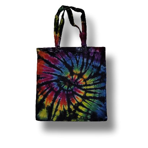 (image for) Tie Dye Tote Bag- Rainbow Tornado - Click Image to Close