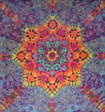(image for) 36" Tie Dye Mandala Tapestry 006