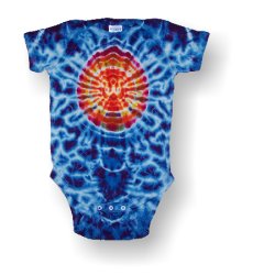 (image for) Infant Short Sleeve One Piece - Circle Crinkle
