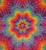 (image for) 36" Tie Dye Mandala Tapestry 002