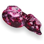 (image for) Tie Dye Bucket Hat - Fuchsia/Black