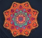 (image for) 36" Tie Dye Mandala Tapestry 004