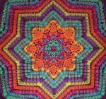 (image for) 36" Tie Dye Mandala Tapestry 009