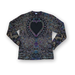 (image for) Adult Long Sleeve T-Shirt - Black Heart