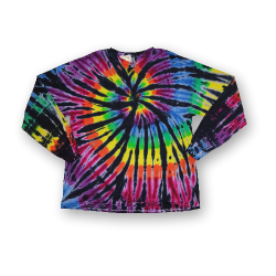 (image for) Adult Long Sleeve T-Shirt - Rainbow Tornado