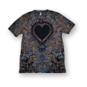 (image for) Adult V Neck T - Black Heart